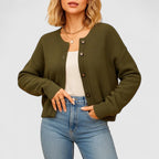Women Button Front Knitted Cardigan