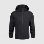 Men Waterproof Windbreaker Jacket with Adjustable Hood