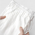Men Regular Fit Linen Trousers Old Money Style Pants