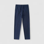 Men Regular Fit Linen Trousers Old Money Style Pants