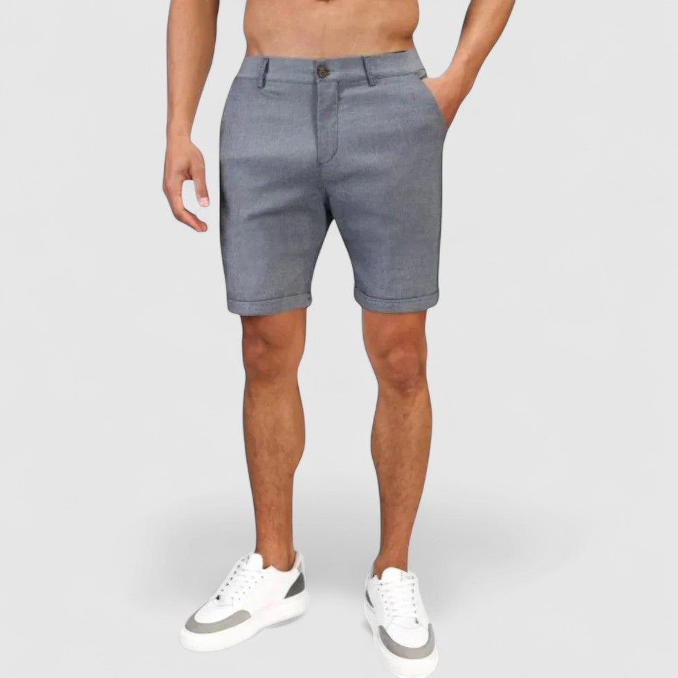 Men Slim Fit Cotton Chino Shorts Summer Trousers