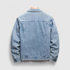 Men Classic Slim Fit Button Up Denim Jacket